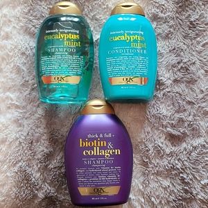 Eucalyptus shampoo x1 condition x1 & biotin x1